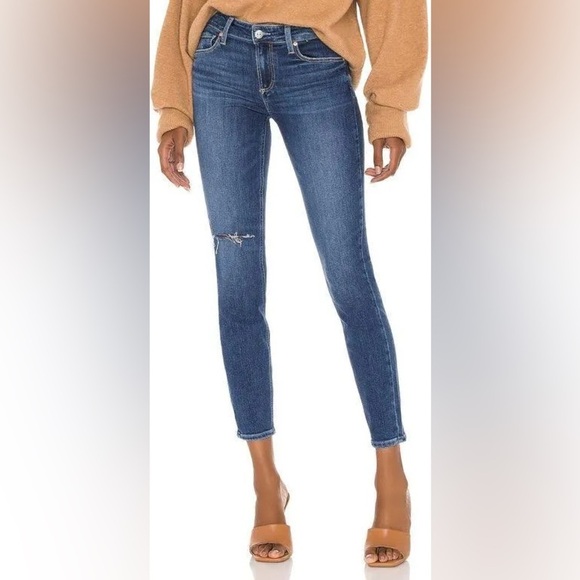 PAIGE Denim - PAIGE Denim Verdugo Crop Ankle Jeans in Medium Wash